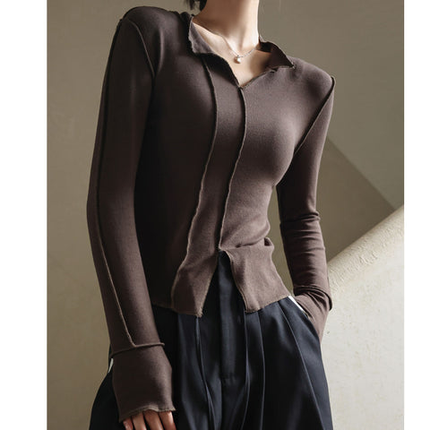 Women's Fashion Casual Modal V-neck Bottoming Shirt
