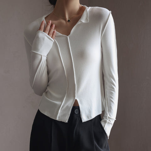 Women's Fashion Casual Modal V-neck Bottoming Shirt