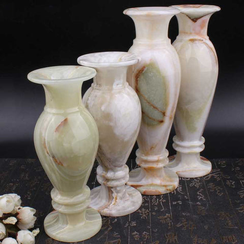 Jade Vase Ancient Chinese Table Top Home Decoration