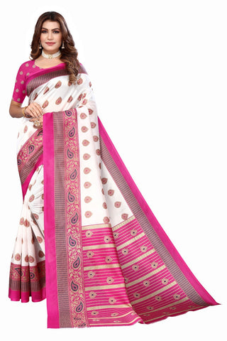 Mysore Art Silk Regular Wear Printed Saree Collection