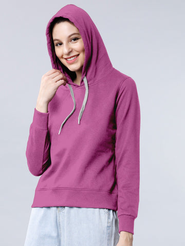 Pink Colour High Quality Premium Hoodie For Women's
