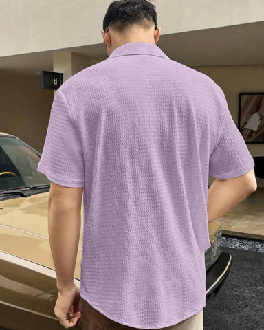 Levander Colour Men's Casual Wear Cotton Structured Shirt